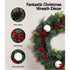 Jingle Jollys Christmas Garland with Wreath Set Ornaments Xmas Tree Decor | Outdoorium