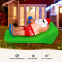 Jingle Jollys Christmas Inflatable Santa Bench 1.8M LED Illuminated Decorations | Outdoorium