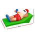 Jingle Jollys Christmas Inflatable Santa Bench 1.8M LED Illuminated Decorations | Outdoorium