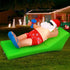Jingle Jollys Christmas Inflatable Santa Bench 1.8M LED Illuminated Decorations | Outdoorium