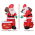 Jingle Jollys Christmas Inflatable Santa Illuminated Decorations | Outdoorium