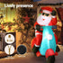 Jingle Jollys Christmas Inflatable Santa Motorbike LED Illuminated Decorations | Outdoorium