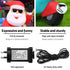 Jingle Jollys Christmas Inflatable Santa Motorbike LED Illuminated Decorations | Outdoorium