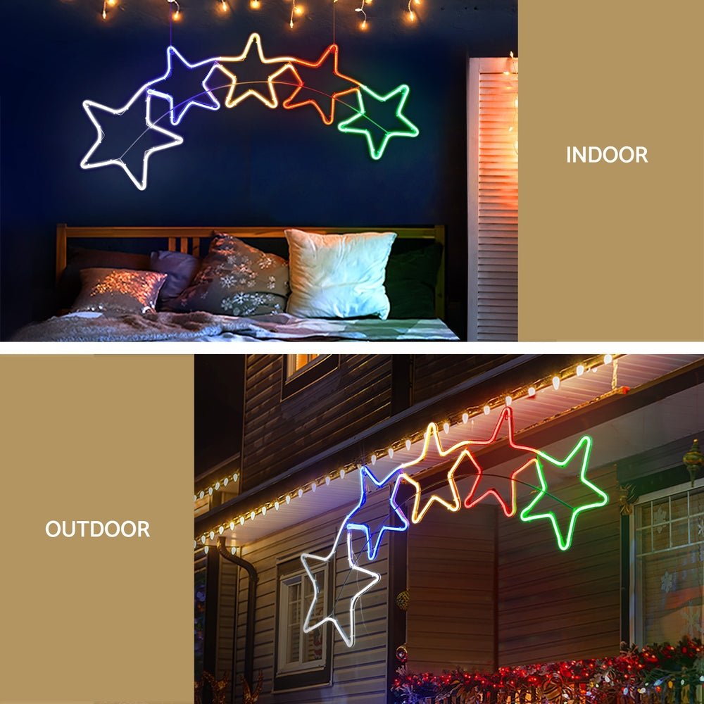 Jingle Jollys Christmas Lights 125cm Motif 560 LED Rope Light Outdoor Decoration - Outdoorium