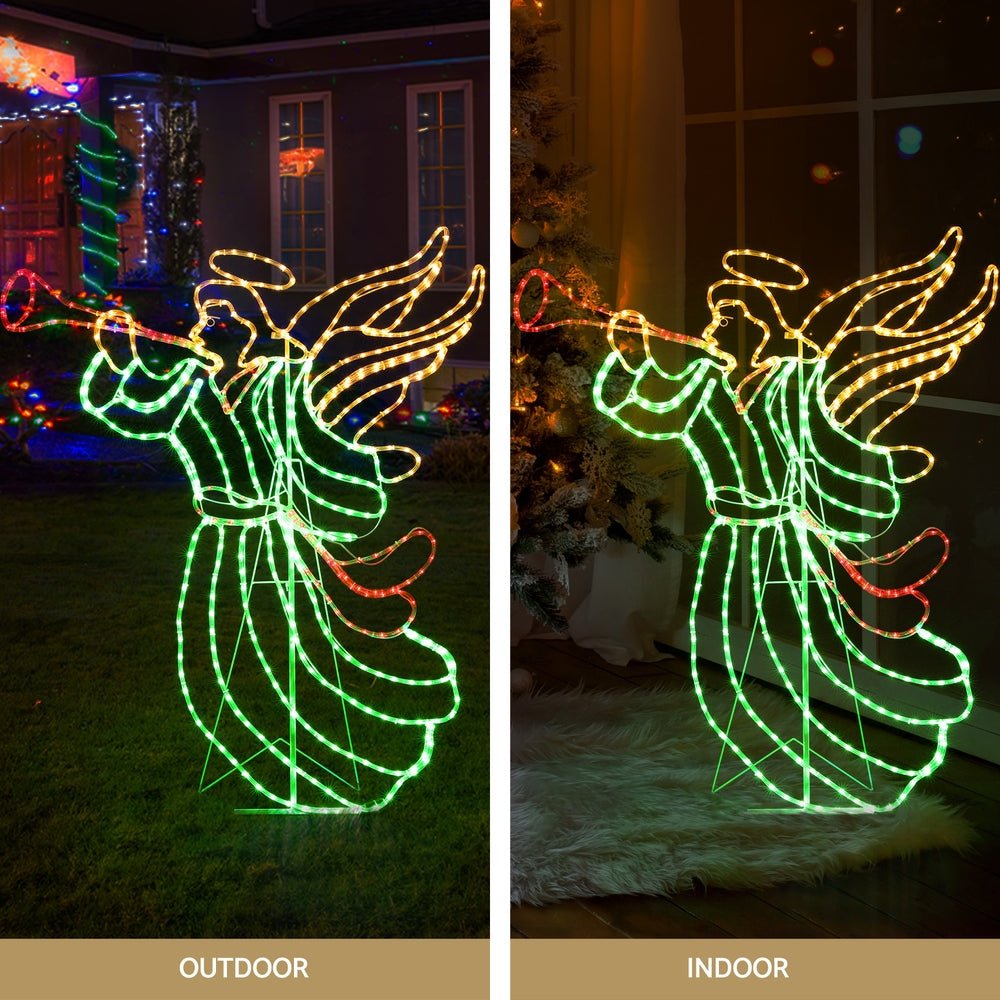 Jingle Jollys Christmas Lights 144cm Motif 504 LED Rope Light Outdoor Decoration - Outdoorium