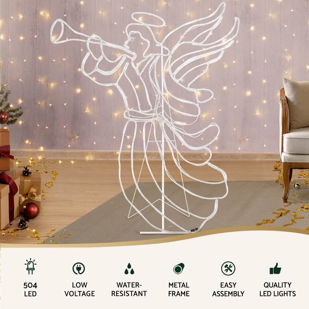 1.44M Christmas Lights Motif 504 LED Rope Light Outdoor Decoration Jingle Jollys - Outdoorium