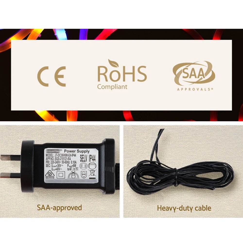 Jingle Jollys Christmas Lights 191cm 612 LEDs Fairy Light Outdoor Decorations | Outdoorium