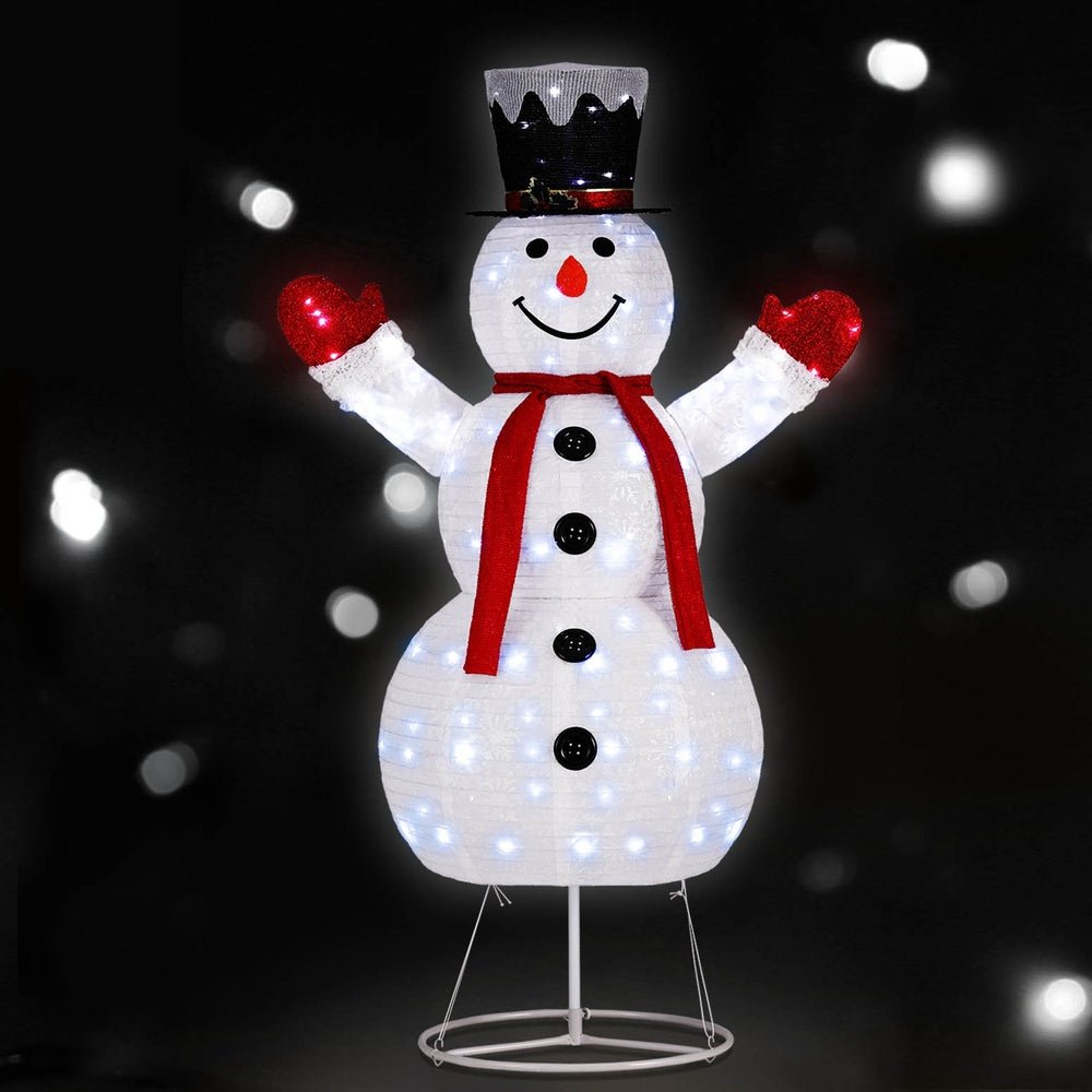 Jingle Jollys Christmas Lights 200 LED 175cm Fairy Light Snowman Decorations - Outdoorium