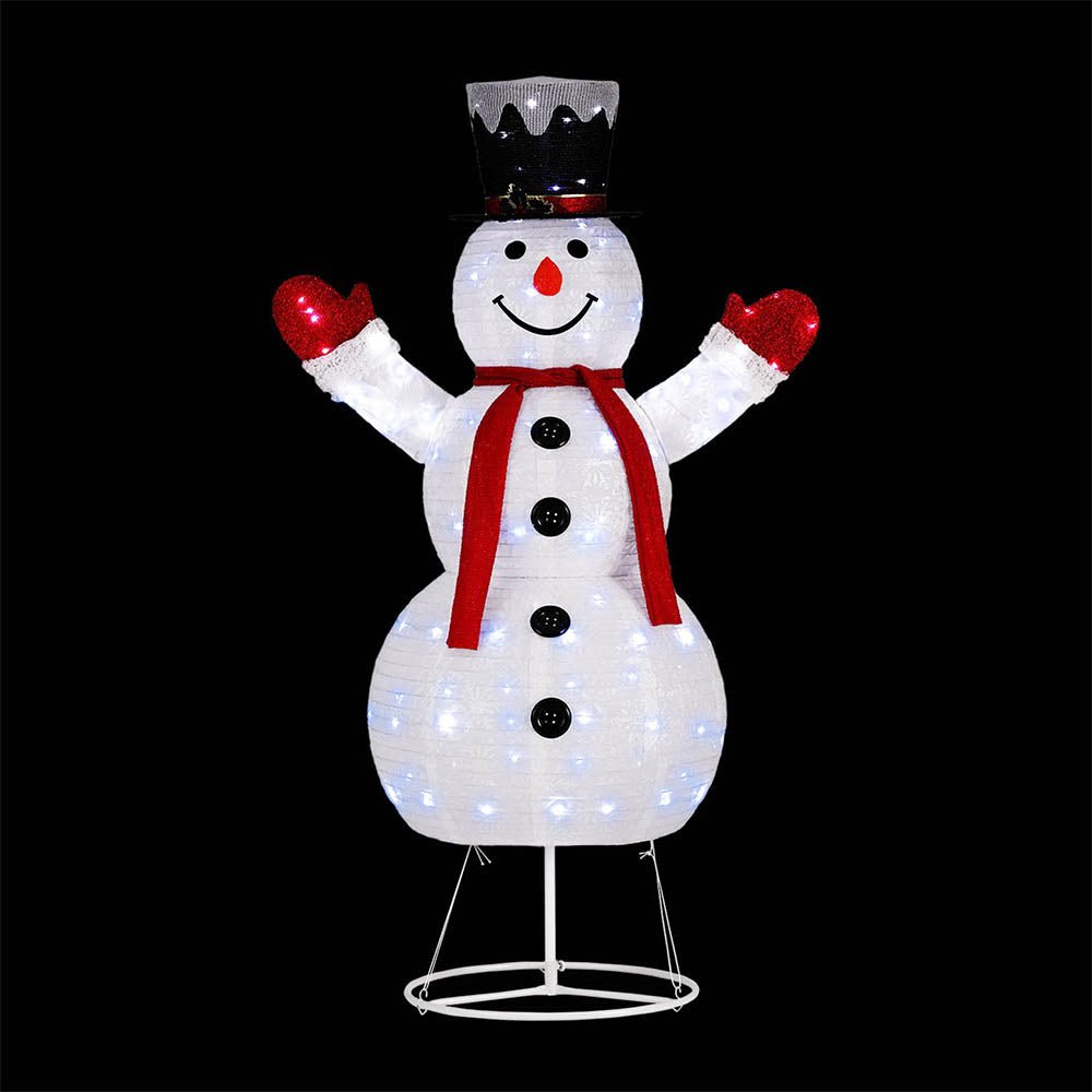 Jingle Jollys Christmas Lights 200 LED 175cm Fairy Light Snowman Decorations - Outdoorium