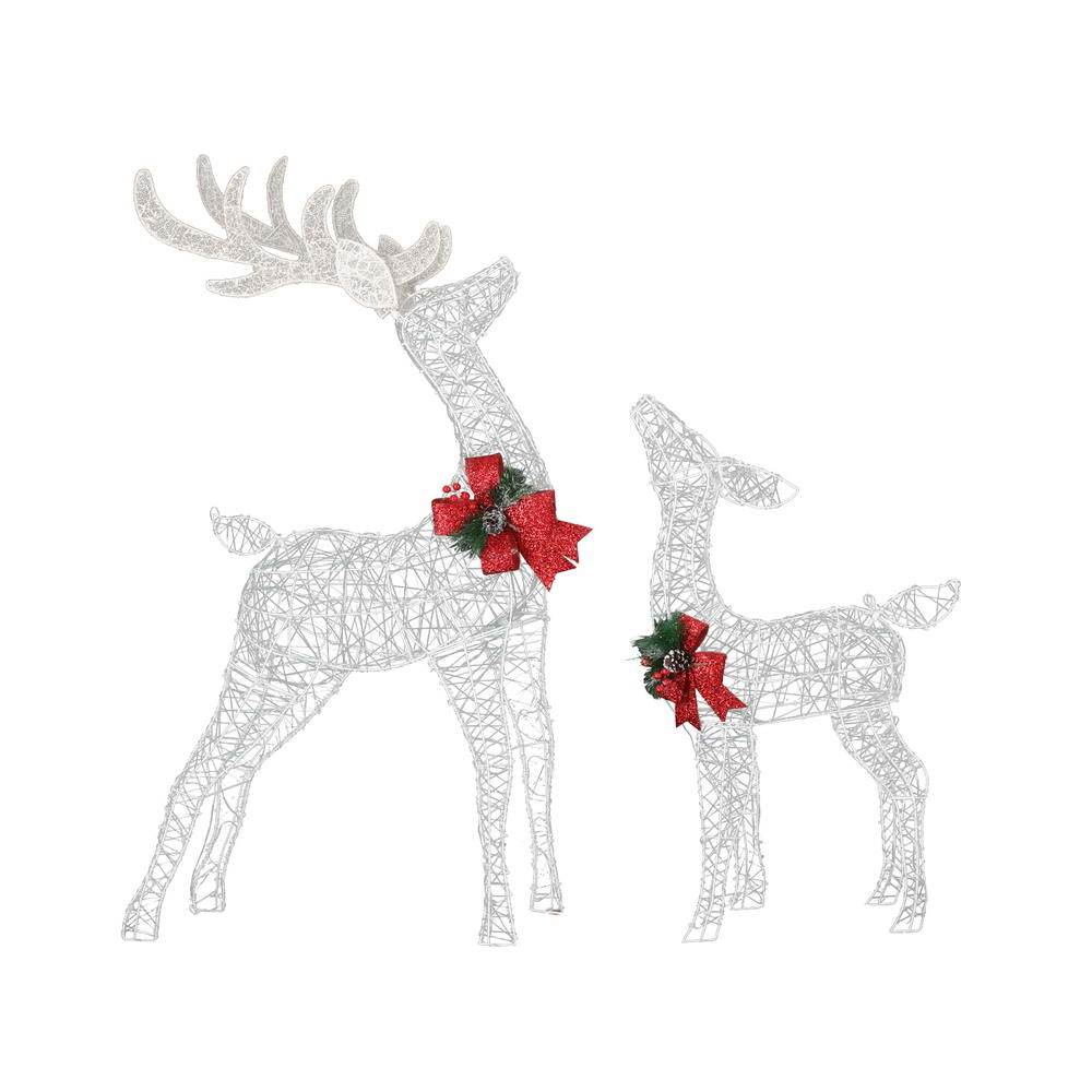 2 PCS Christmas Lights 170 LED Fairy Light Reindeer Decorations Jingle Jollys | Outdoorium