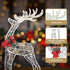 2 PCS Christmas Lights 170 LED Fairy Light Reindeer Decorations Jingle Jollys | Outdoorium