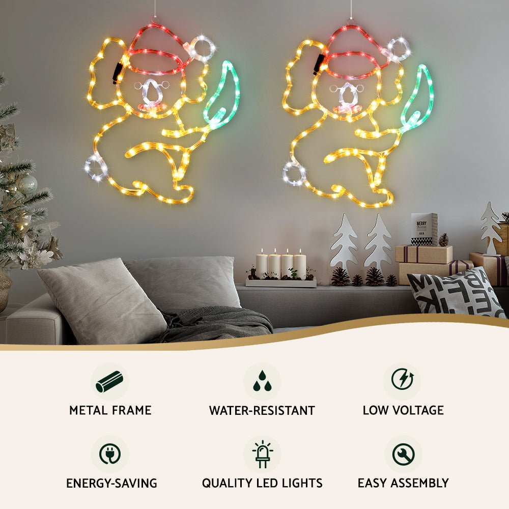 Jingle Jollys Christmas Lights 48cm Motif 216 LED Rope Light Outdoor Decoration - Outdoorium