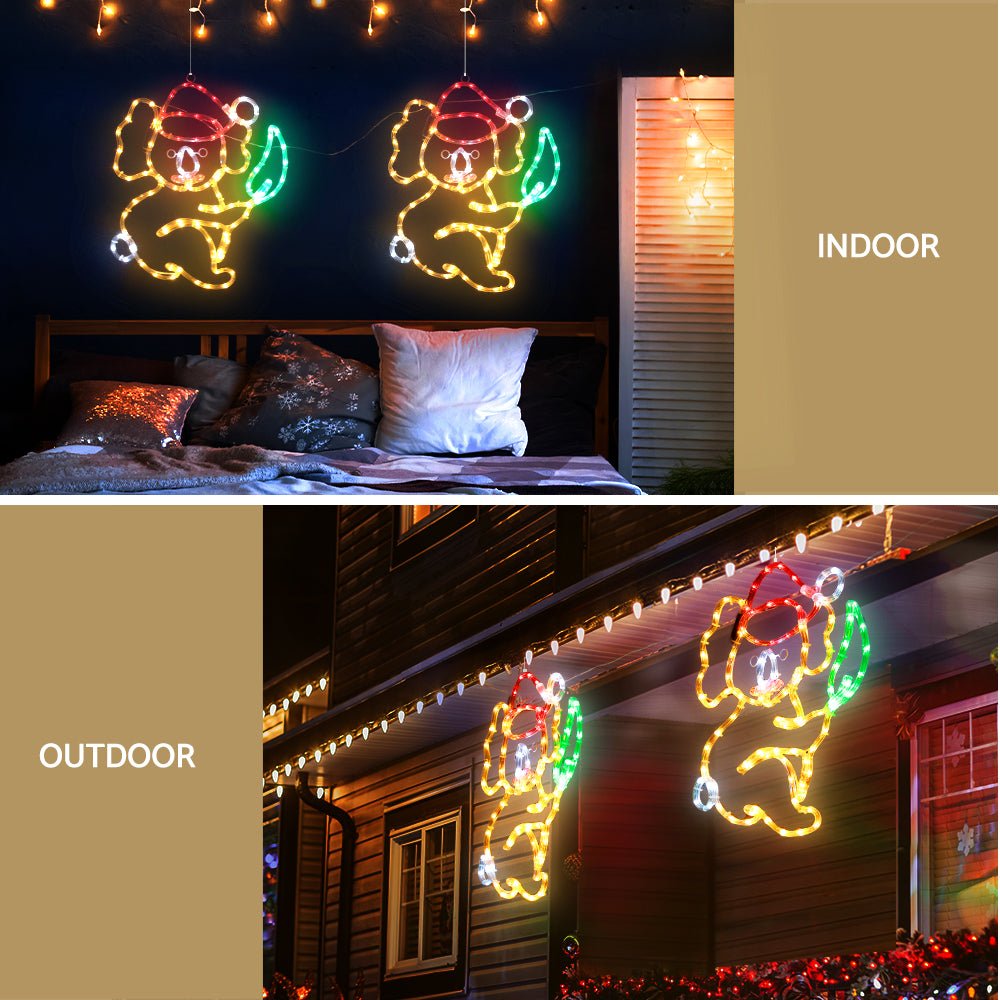 Jingle Jollys Christmas Lights 48cm Motif 216 LED Rope Light Outdoor Decoration - Outdoorium