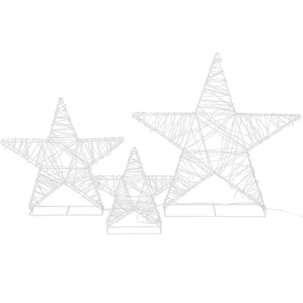 3 PCS Christmas Lights 900 LED Fairy Light Star Decorations Jingle Jollys | Outdoorium