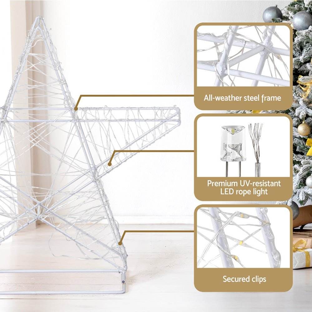 3 PCS Christmas Lights 900 LED Fairy Light Star Decorations Jingle Jollys | Outdoorium
