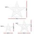 3 PCS Christmas Lights 900 LED Fairy Light Star Decorations Jingle Jollys | Outdoorium