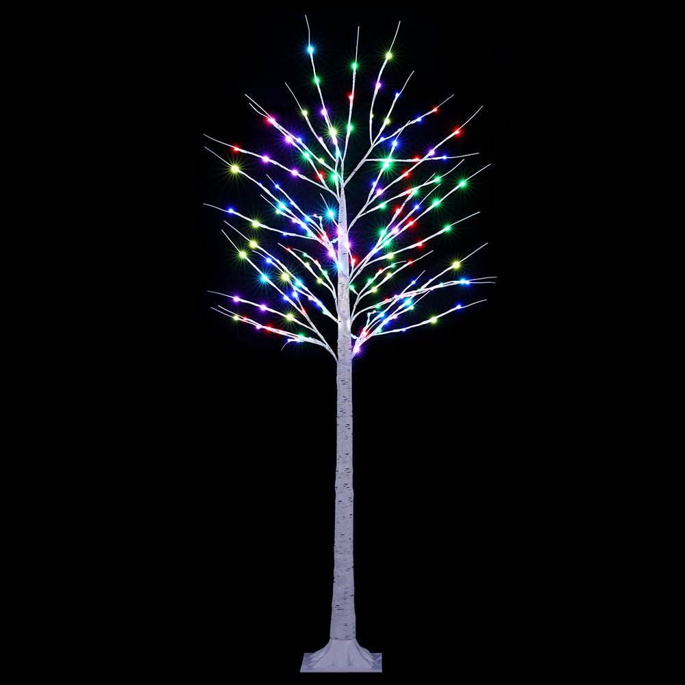 1.7M Christmas Tree 120 RGB LED Lights Jingle Jollys - Outdoorium