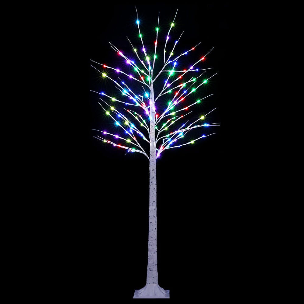 Jingle Jollys Christmas Tree 1.7m Twigs 120 RGB LED Lights Xmas Trees Decoration - Outdoorium