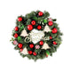 Jingle Jollys Christmas Wreath 40CM Xmas Garland Baubles Ornaments Party Decor | Outdoorium