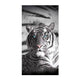Just Home Blue Eyes Stripes Tiger Bath Beach Towel | Outdoorium