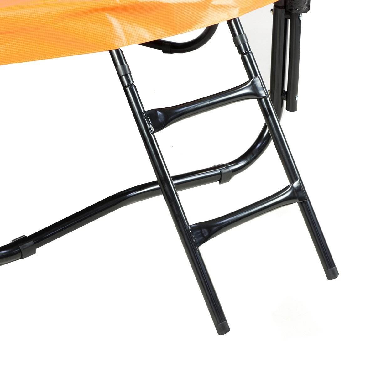 Kahuna 10ft Trampoline Free Ladder Spring Mat Net Safety Pad Cover Round - Orange - Outdoorium