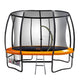 Kahuna 10ft Trampoline Free Ladder Spring Mat Net Safety Pad Cover Round - Orange | Outdoorium
