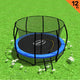 Kahuna 12ft Trampoline Free Ladder Spring Mat Net Safety Pad Cover Round Enclosure Blue | Outdoorium