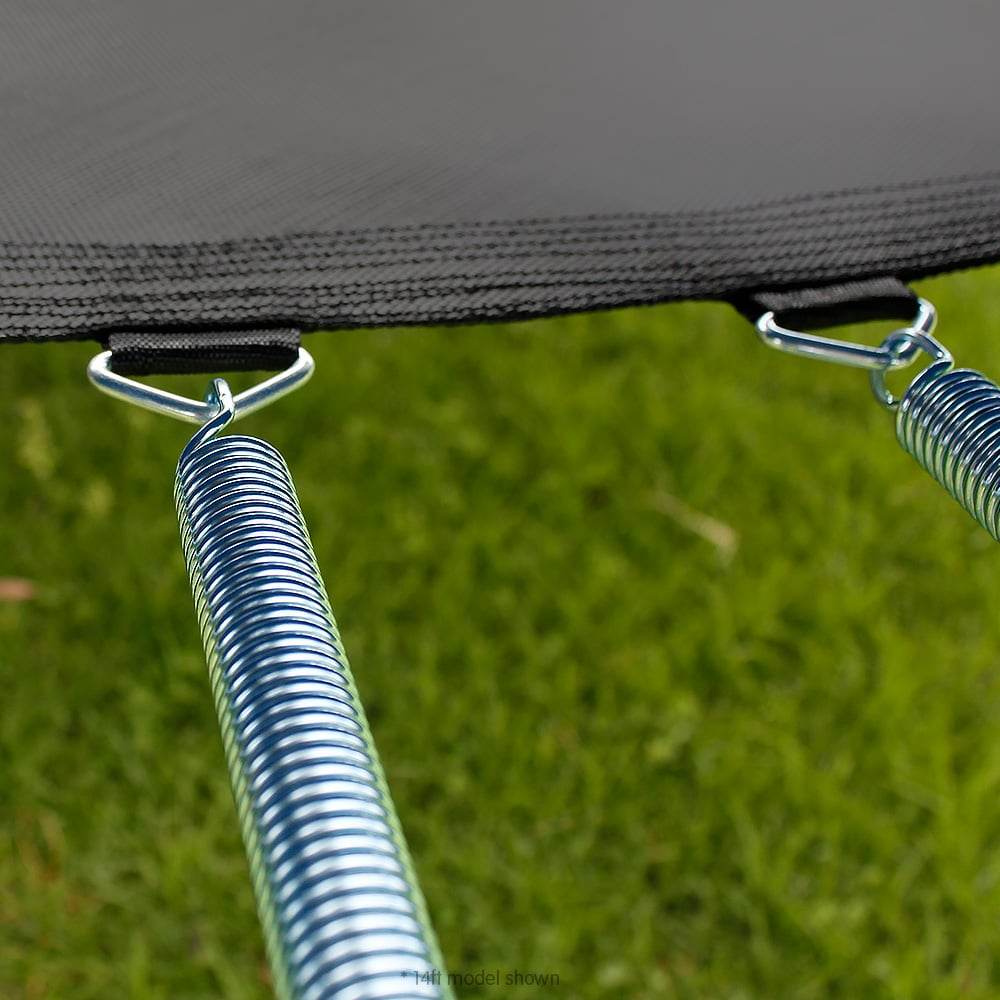 Kahuna 12ft Trampoline Free Ladder Spring Mat Net Safety Pad Cover Round Enclosure Blue - Outdoorium