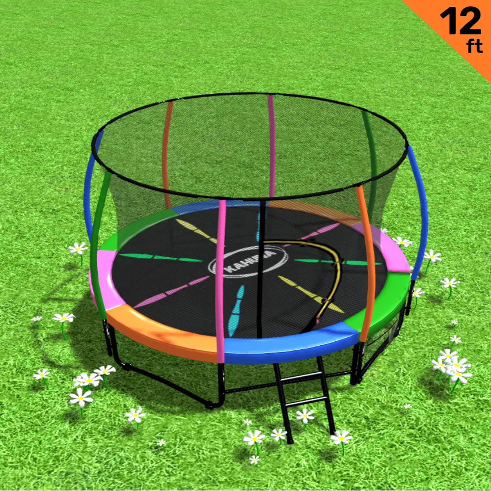 12ft trampoline net and pad best sale