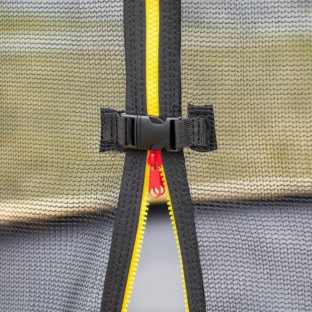 Kahuna 12ft Trampoline Free Ladder Spring Mat Net Safety Pad Cover Round Enclosure - Rainbow - Outdoorium