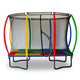 Kahuna 6ft x 9ft Outdoor Rectangular Rainbow Trampoline With Safety Enclosure | Outdoorium