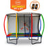 Kahuna 6ft x 9ft Outdoor Rectangular Rainbow Trampoline With Safety Enclosure | Outdoorium
