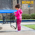 Kahuna 6ft x 9ft Outdoor Rectangular Rainbow Trampoline With Safety Enclosure | Outdoorium