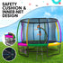 Kahuna 8ft Outdoor Rainbow Trampoline For Kids And Children Suited For Fitness Exercise Gymnastics With Safety Enclosure - Outdoorium