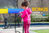 Kahuna 8ft Outdoor Rainbow Trampoline For Kids And Children Suited For Fitness Exercise Gymnastics With Safety Enclosure - Outdoorium