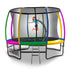 Kahuna 8ft Outdoor Rainbow Trampoline For Kids And Children Suited For Fitness Exercise Gymnastics With Safety Enclosure - Outdoorium