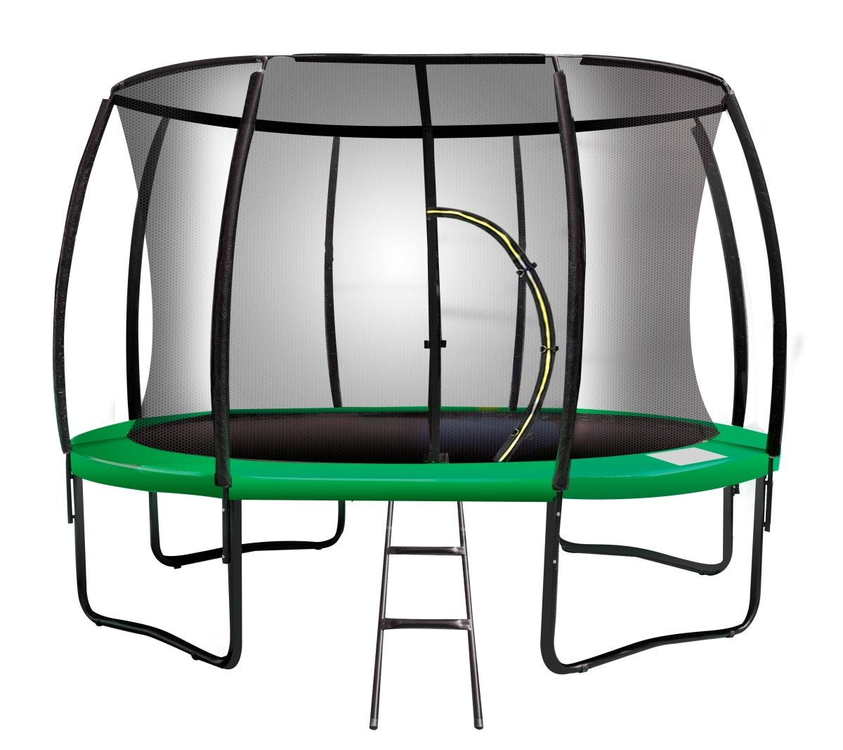 Kahuna 8ft Trampoline Free Ladder Spring Mat Net Safety Pad Cover Round Enclosure Green - Outdoorium