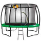 Kahuna 8ft Trampoline Safety Net Spring Pad Cover Mat Ladder Free Basketball Set Green | Outdoorium