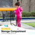 Kahuna 8ft X 11ft Outdoor Rectangular Orange Trampoline with Safety Enclosure. | Outdoorium