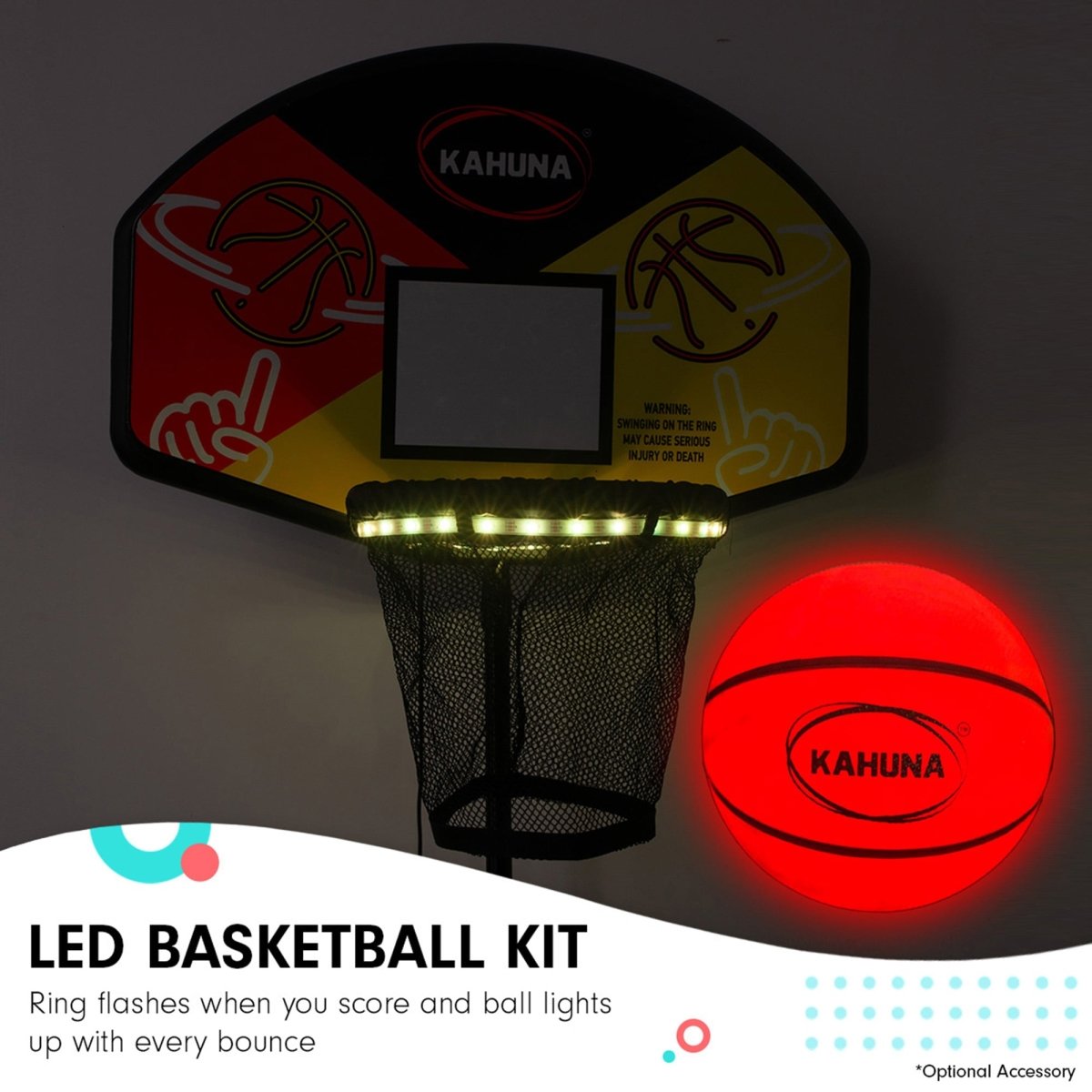 Kahuna 8ft X 11ft Outdoor Rectangular Orange Trampoline with Safety Enclosure. | Outdoorium