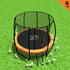 Kahuna Classic 6ft Outdoor Round Orange Trampoline Safety Enclosure - Outdoorium