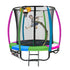 Kahuna Classic 6ft Trampoline Free Ladder Spring Mat Net Safety Pad Cover Round Enclosure Basketball Set - Rainbow - Outdoorium