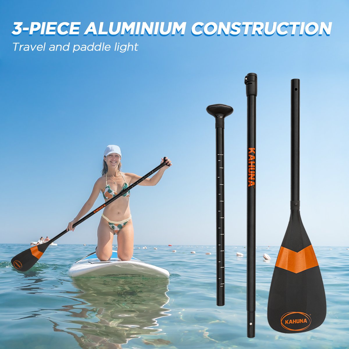 Kahuna Hana Adjustable Paddle for Stand Up Paddle Boards - Outdoorium