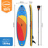 Kahuna Hana Inflatable Stand Up Paddle Board 10FT w/ iSUP Accessories - Outdoorium