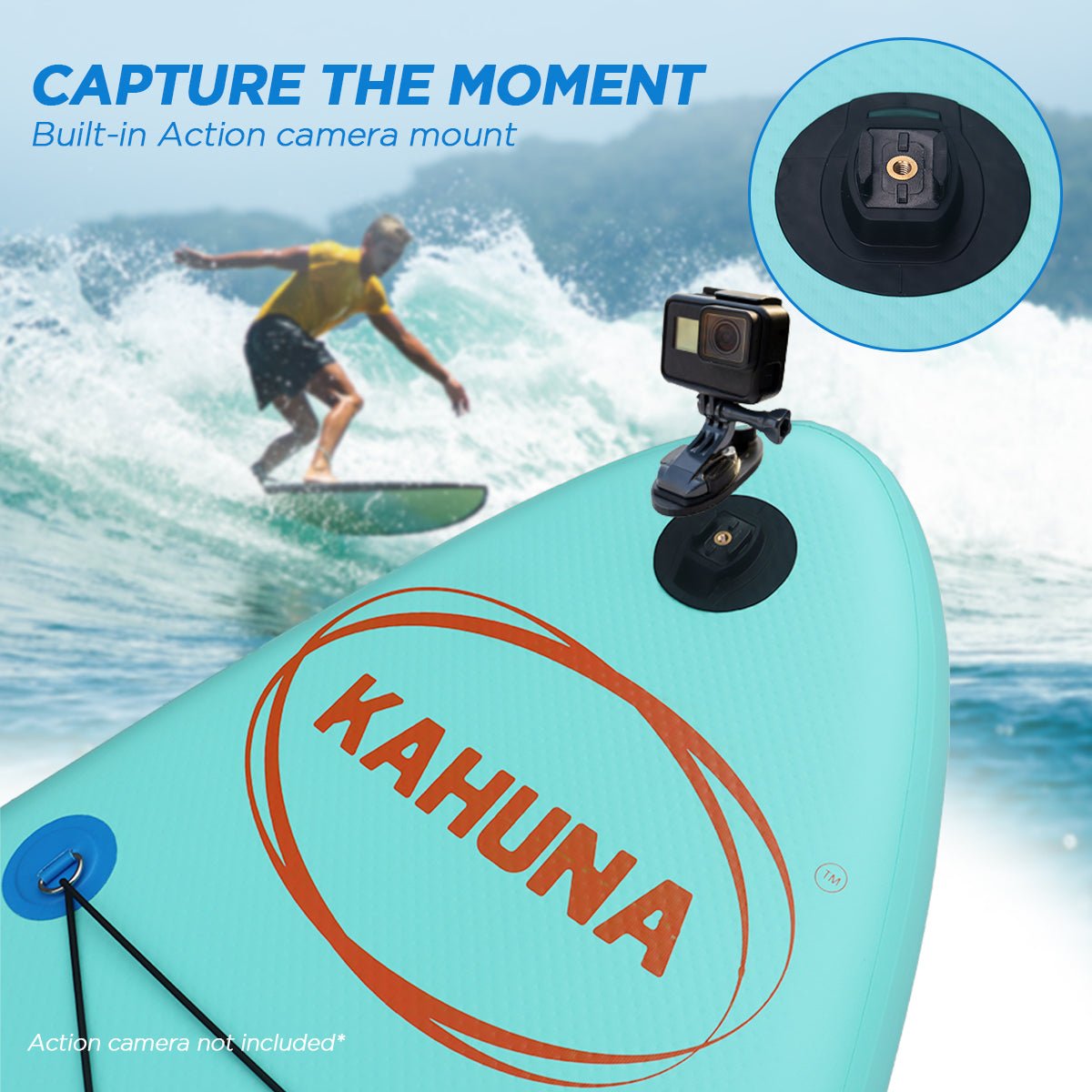 Kahuna Hana Inflatable Stand Up Paddle Board 10ft6in iSUP Accessories - Outdoorium