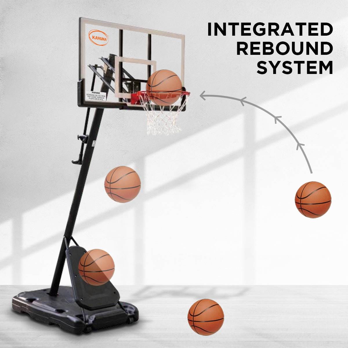 Kahuna Portable Basketball Hoop System 2.3 to 3.05m for Kids & Adults | Outdoorium