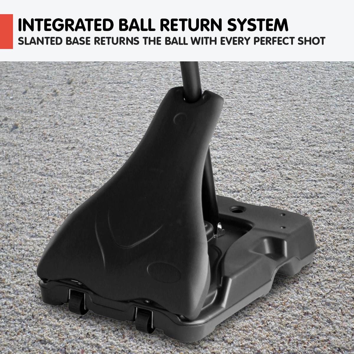 Kahuna Portable Basketball Ring Stand w/ Adjustable Height Ball Holder | Outdoorium
