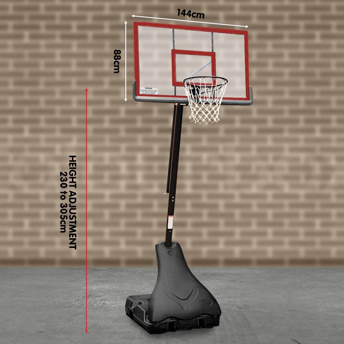Kahuna Portable Basketball Ring Stand w/ Adjustable Height Ball Holder | Outdoorium