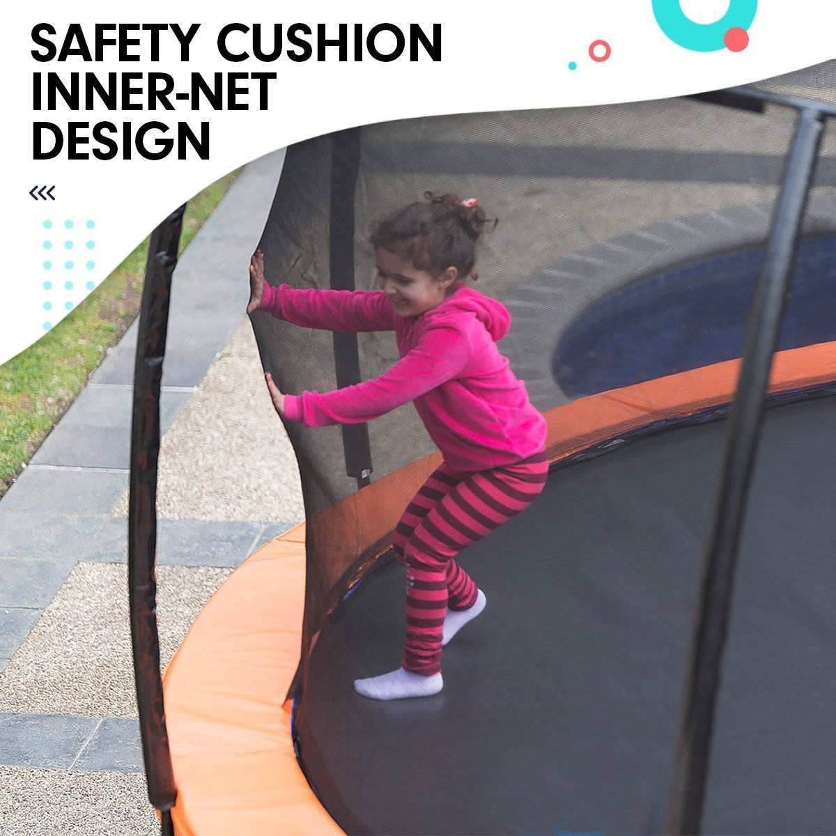 Kahuna Replacement Trampoline Net for 8ft x 14ft Oval Trampoline | Outdoorium