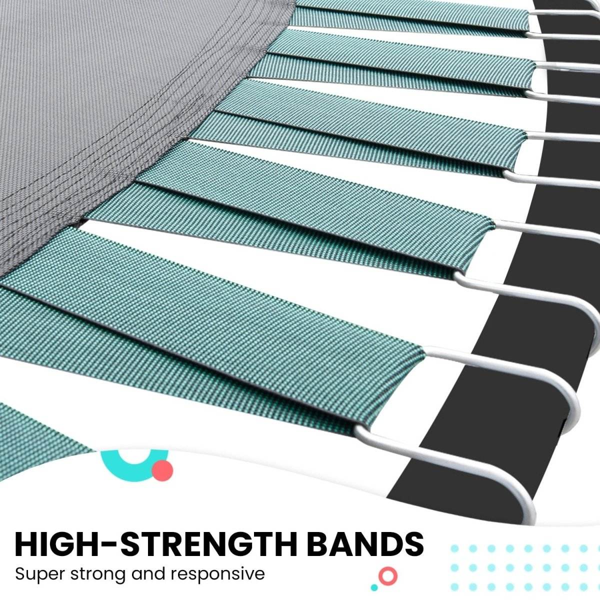 Kahuna Twister 12ft Springless Trampoline Outdoor Mat Pad Net Ladder | Outdoorium